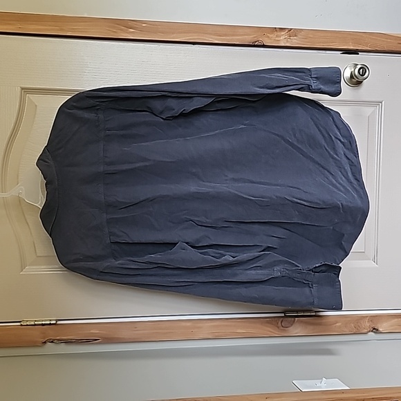 Quicksilver waterman collection corduroy navy blue button down shirt XXL/T - Picture 5 of 6